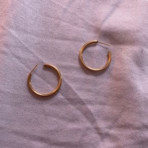 Gold hoop earrings